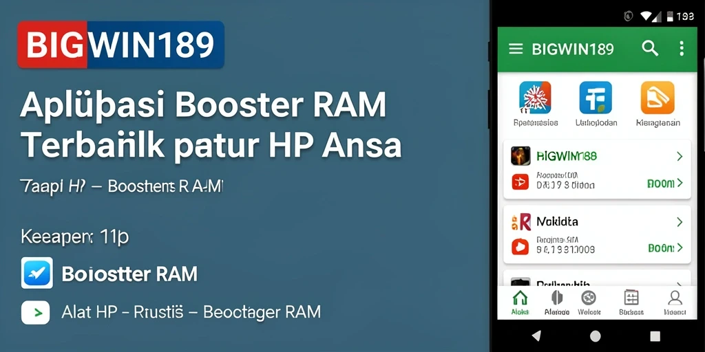 Antarmuka aplikasi BIGWIN189 yang intuitif dan fungsional.