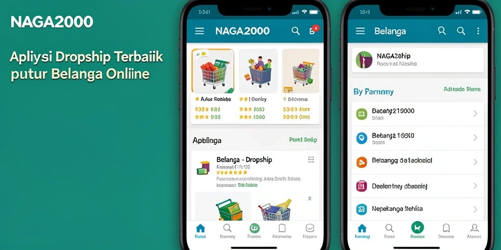 Antarmuka pengguna NAGA2000 untuk akses Dropship.