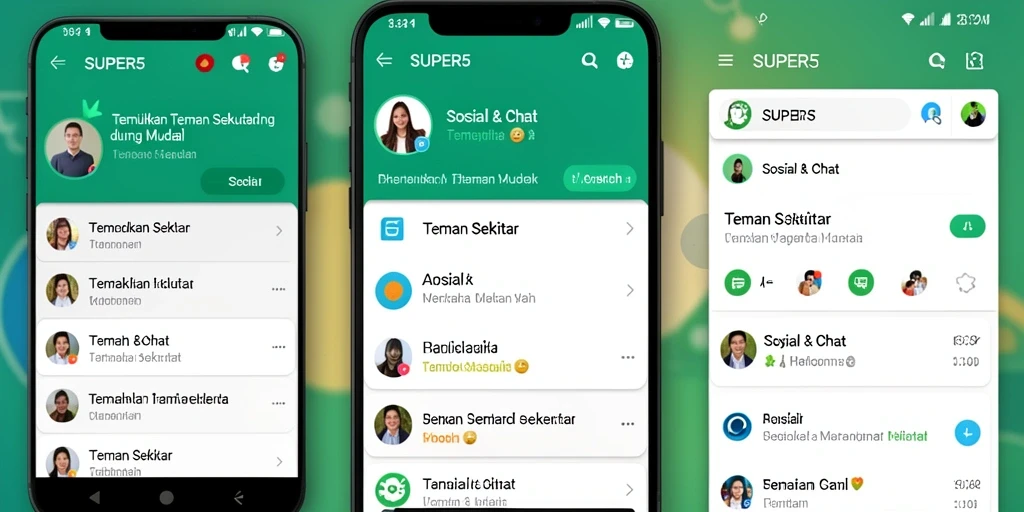 Tampilan antarmuka SUPER5 yang sederhana dan menarik untuk Teman Sekitar.